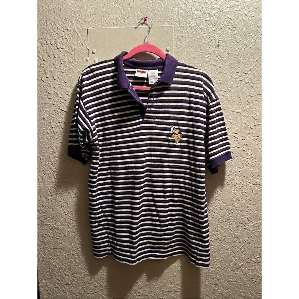 Minnesota Vikings 1998 Striped Shirt Size Medium